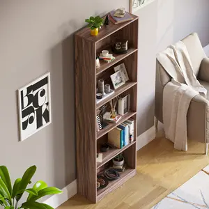 Ronald Bookcase Walnut / 175 cm H x 60 cm W