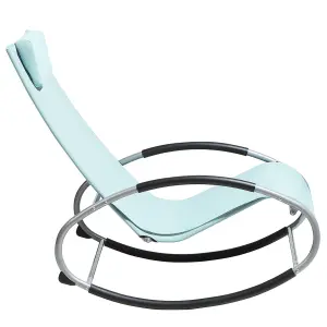 Sun Lounger Metal Light Blue CAMPO