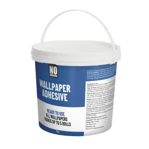 No Nonsense Ready mixed Wallpaper Adhesive 5kg - 5 rolls