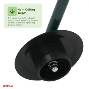 Oypla Rolling Garden Lawn Border Edger Grass Cutter Trimmer