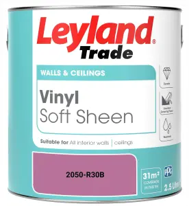 Leyland Trade Vinyl Soft Sheen Walls & Ceilings Emulsion Paint (2050-R30B) - 2.5L