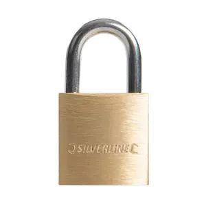 Silverline - Brass Padlock - 20mm