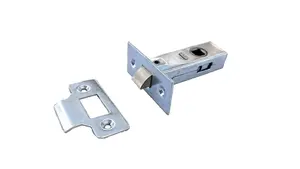 MORTICE TUBULAR LATCH 2.5" 63mm x 9 Internal NICKLE