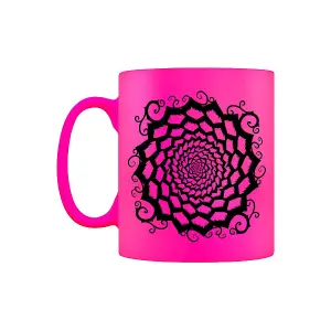 Grindstore Mandala Motif Neon Mug Pink (One Size)