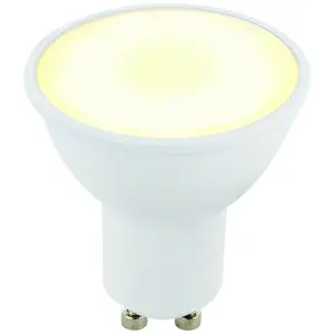 6W LED GU10 Light Bulb Frosted Warm White 3000K 460 Lumen Outdoor & Bathroom