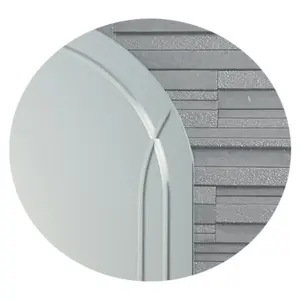 Showerdrape Soho Arched Oval Wall Mounted Frameless Diamond Cut Bathroom Mirror 60 x 45cm