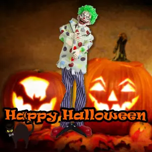 Halloween Animated Clown Ghost Decoration Trick or Treat  36inch MultiColour