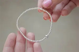 Sterling Silver Ball Bead Bracelet