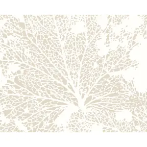 Origin Murals Skeleton Leaf - Natural Linen Matt Smooth Paste the Wall Mural 300cm wide x 240cm high