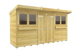 DIY Sheds 12x4 Pent Summer Shed Loglap