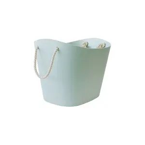 Balcolore Laundry Basket Light Blue / Small (22 cm H x 19 cm W x 29 cm D)