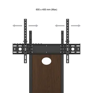 Affinity Buckingham 1m Oval TV Stand with Mount, for TVs 32-65" - Walnut