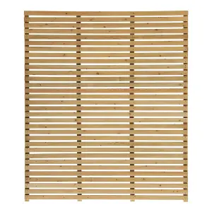 7FT Lap Wooden Fence panel Decorative fence panel Perfect 1.8m W x 2.1m H