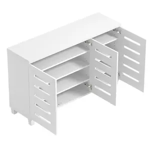 Lismore 16 Pair Shoe Storage Cabinet/Lismore shoe cabinet for 16 pairs of shoes White