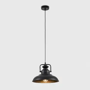 Edmonton 1 - Light Pendant Black / No Bulb