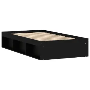 Berkfield Bed Frame Black 100x200 cm