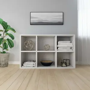 Gardinier Book Cabinet 66 x 30 x 98 cm Engineered Wood High Gloss White