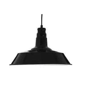 Interiors by Premier Brant Black Pendant Light