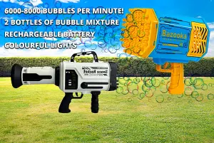 Bazooka Electric Bubble Blasting Gun - Blue