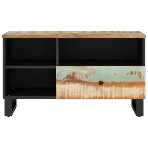 Berkfield TV Cabinet 80x33x46 cm Solid Wood Reclaimed and Engineered Wood