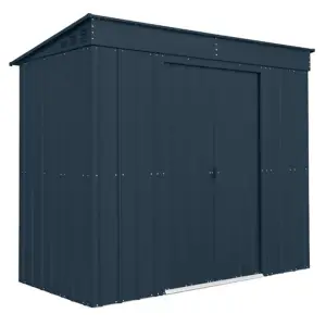 8 x 4 Pent Metal Garden Shed - Anthracite Grey (8ft x 4ft / 8' x 4' / 2.4m x 1.2m)