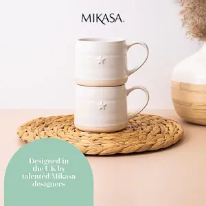 Mikasa Farmhouse Star Set of 2 380ml Mugs