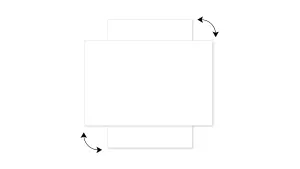 ALLboards Magnetic Boards MetalBoard WHITE CLASSIC WHITE 90x60cm a Magnetic Metal Poster for all types of magnets