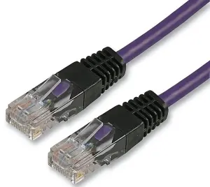 PRO SIGNAL - 10m Violet Cat5e Crossover Lead