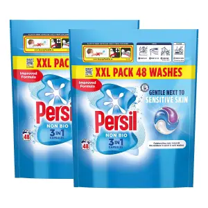 Persil XXL 3in-1 Washing Capsules Non-Bio Gentle Next to Sensitive Skin 48W, 2pk