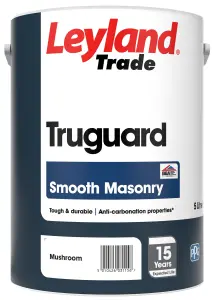 Leyland Trade Smooth Truguard Masonry Paint Mushroom - 5L