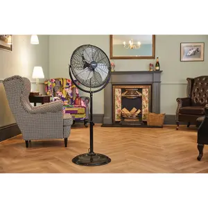 Draper  230V Pedestal Fan, 18"/450mm, 120W 70429