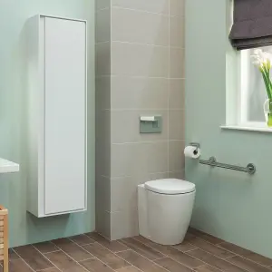 Ideal Standard Concept Freedom White Back to wall Round Comfort height Toilet set with Soft close seat & Concealed cistern