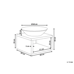 Charcoal Fire Pit Black TANARA