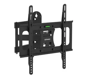 Duronic TVB109S Full Range TV Bracket, Swivel and Tilt Wall Mount with VESA 400x400 for Flat Screen Television 23-55"