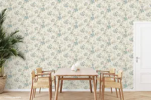 SK Filson Blue Floral Wallpaper