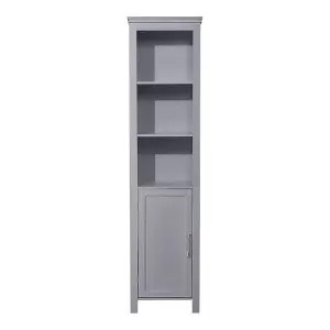 Freestanding Bathroom Tall Cabinet with Magnetic Door 161.5cm H x 40cm W x 30cm D