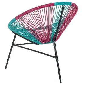 Garden Chair ACAPULCO PE Rattan Turquoise