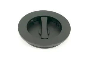 From The Anvil Matt Black 75mm Plain Round Pull - Privacy Set