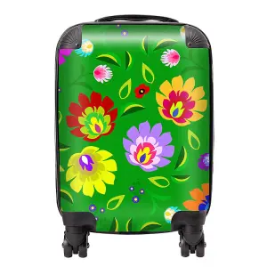 Polish Folk Floral Suitcase - Small