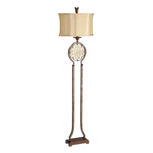 Elstead Marcella 1 Light Floor Lamp British Bronze, E27