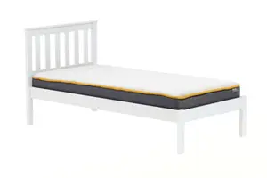 Birlea Denver Single Bed Frame In White