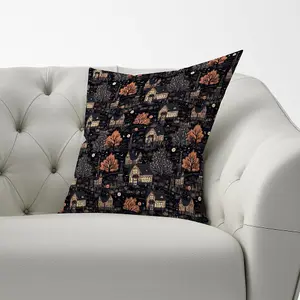 Spooky Haunted Houses Pattern Cushions 33cm x 48cm