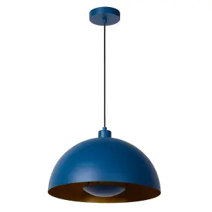 Lucide Siemon Modern Pendant Light 40cm - 1xE27 - Blue