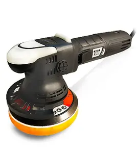 Autojack Professional Dual Action Car Polisher with 6 Variable Speed Settings 125mm 150mm Backing Pads Included