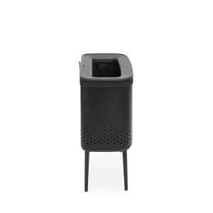 Brabantia Matt Black Steel Large Laundry bin, 60L