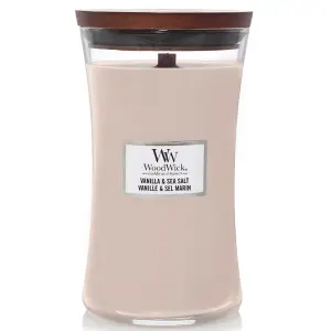 WoodWick Candle Vanilla & Sea Salt Large Hourglass