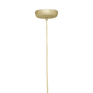 Interiors By Premier Versatile Gold Iron Pendant Light, Effortlessly Maintained Down Light Wall, Contemporary Ceiling Light