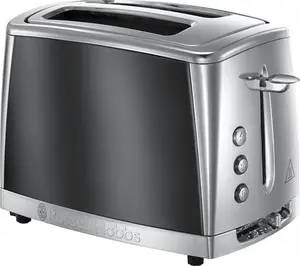 Russell Hobbs 2 Slice Luna Toaster With Faster Toasting Technology (6 Browning Levels, Defrost/Reheat/Cancel Function, Lift & Look Feature,