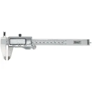 150mm Digital Vernier Calipers - Hardened & Tempered - LCD Display - Case