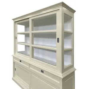 Stiles Display Cabinet Cream